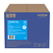 Brother TN851XLC cyan high capacity toner cartridge.